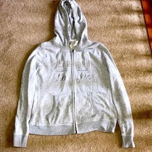 Aeropostale Grey Active Wear Hoodie
